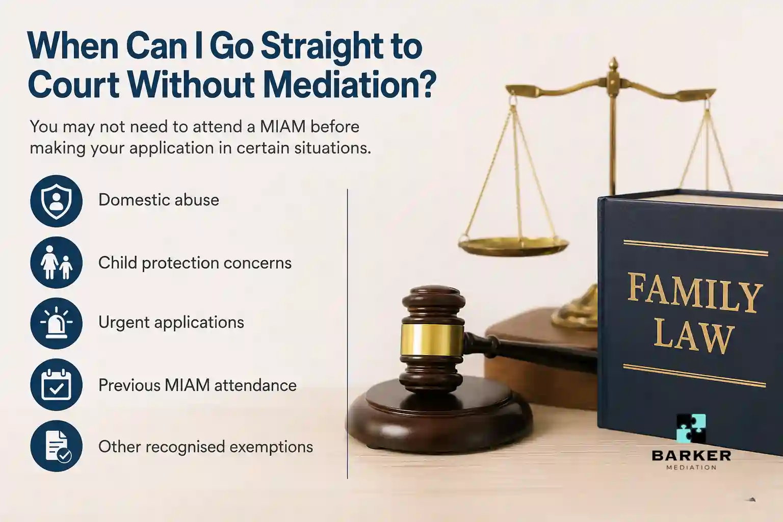 When Can I Go Straight to Court Without Mediation Isle of Wight?